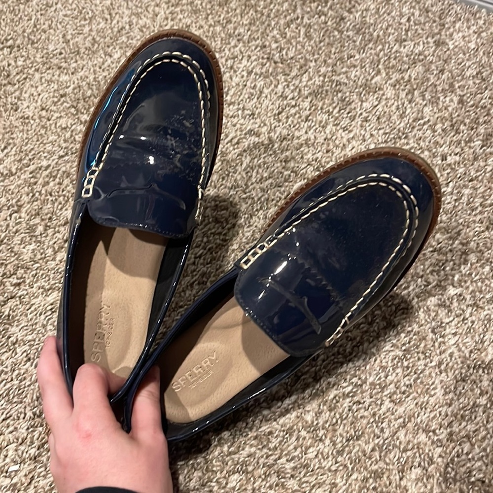 Sperry’s navy loafers